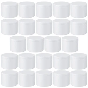 Empty Candle Tins 8 oz Candle Jars 24 pcs for Candle Making with Lid (White-8oz) - Picture 1 of 7