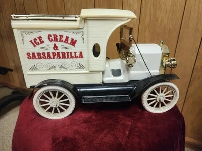 VINTAGE FORD TRUCK ICE CREAM & SARSAPARILLA LIQUEUR DECANTOR  - Image 1 of 4