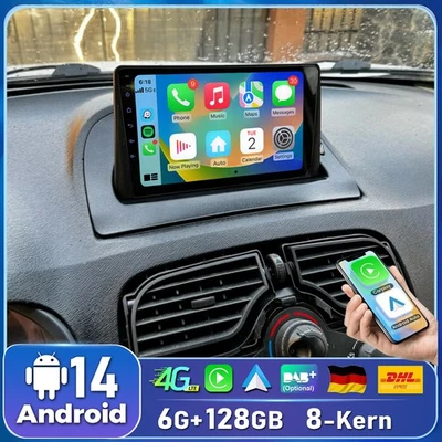 Android 14 für Renault Kangoo II 2008-2021 Autoradio GPS 6G+128G 8-Kern CarPlay - Bild 1 von 4