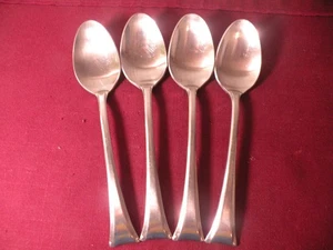 Set of 4 Place Oval Soup Spoons Gorham Theme II 18/8 Stainless Steel 6 3/4" - Picture 1 of 5