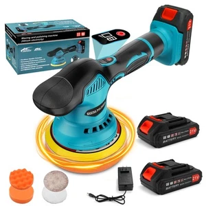 Cordless Polisher Kit 21VLithium Battery Light for On-the-Go Car Care for Pros - Picture 1 of 6
