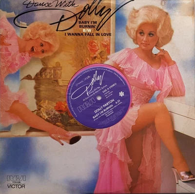 Dolly Parton-Dance With Dolly -Baby I'm Burnin 12" Single Pink Vinyl 1978 RCA Oz - Image 1 of 2