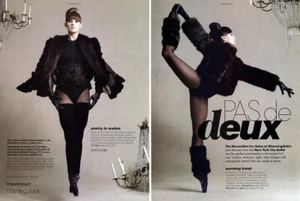 2007 Maximilian Saga Furs New York City Ballet 4 páginas anuncio de revista - Imagen 1 de 2