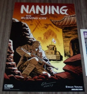 Dark Horse Comics NANJING Die brennende Stadt Poster SIGNIERT ETHAN YOUNG NYCC 2017 - Bild 1 von 2