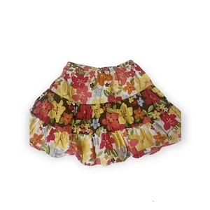 Gymboree Aloha Sunshine Floral Hawaii Flower Skirt Patchwork Tiered 4t - Picture 1 of 4