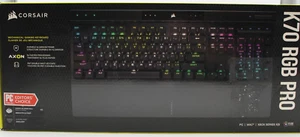 Corsair K70 RGB PRO Wired CHERRY MX Speed Switches Mechanical Gaming - Afbeelding 1 van 12