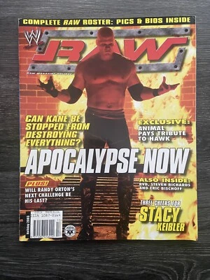 WWE RAW Magazine Holiday 2003 | Apocalypse Now | KANE | + WrestleMania Poster - Image 1 of 2