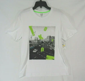 Ideology Novelty City Scape Printed White Tshirt Sz Large - Picture 1 of 9
