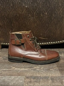 Rare C P Brown Leather Chukka Boots 5555  Made in Italy Men’s 10 Excellent - Picture 1 of 9