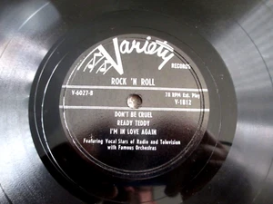 ROCK 'N ROLL 78rpm EP VARIETY V-6027 Vocal Stars of Radio & TV, FUN ELVIS COVERS - Picture 1 of 4