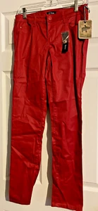 NWT! - Junior Girls 'Ci Sono' Red Chintz Cotton Pants - Size 5 - Picture 1 of 5
