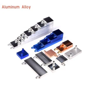 For Computer CPU Silver/Blue Heat Sink Aluminum Alloy Liquid-Water Cooling Block - Afbeelding 1 van 26