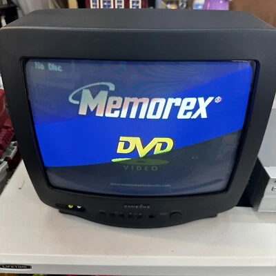 Samsung TXE1386 CRT 13” Retro Gaming Television 60Hz In Black W/Remote TESTED - Image 1 of 4