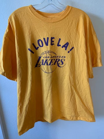 2008 NBA Minneapolis / Los Angeles Lakers 60th Anniversary Men L T-Shirt+ towel Cover