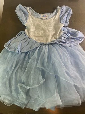 Used Disney Parks Princess Dress Size XS 4 / 5 Cinderella Blue Costume Halloween - Image 1 of 4