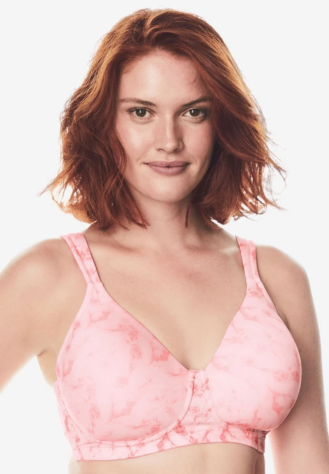 NWOT Leading Lady Brigitte Seamless Wireless Peach T-shirt Bra 5042 Size 50G - Image 1 of 1