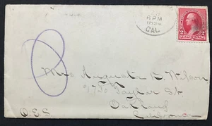 Gran Matron, The Eastern Star Letter con sello de 2 centavos RARO 1894 G. Washington - Imagen 1 de 4