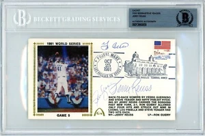 Yogi Berra / Yeager / Reuss Signed Gateway FDC 1981 World Series - Beckett BAS - Picture 1 of 1