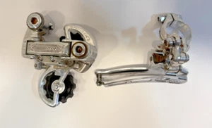 Vintage 1980s Shimano 600 Arabesque 3x6 Speed Road Bike Derailleurs EXCELLENT - Picture 1 of 6