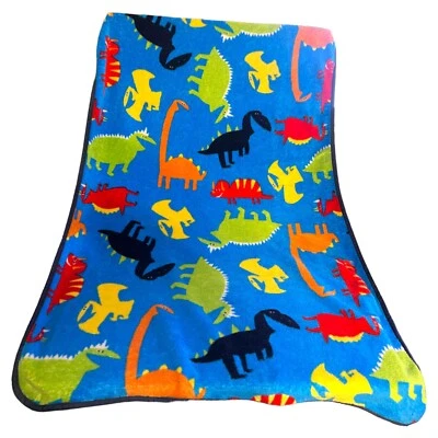 Carter's Prehistoric Pals Toddler Dinosaur Printed Coral Fleece Blanket Minky - Image 1 of 3