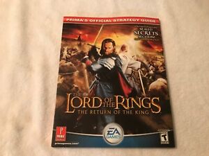 Prima Games Strategy Guide, Lord of the Rings: Return of the King W/ Sealed Sec.