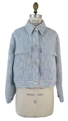 CHAQUETA BLAZER TWEED CON SOLAPAS NUEVA CON ETIQUETAS ZARA MUJER TALLA L Foto 1 de 4