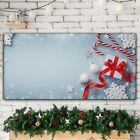 Christmas Baubles Gifts Snowflakes 120x60 Gift Canvas Abstract Wall Print