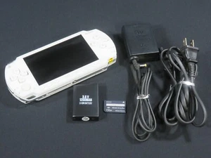 SONY PSP 1000 console Japan Portable Handheld tested game psp-1000 games White - Picture 1 of 24