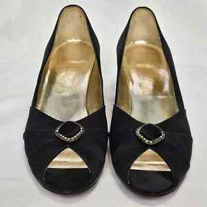 Ferragamo Peep Toe  2" heel Women's Shoes Size 7.5 US