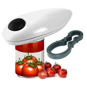Electric Tin Can Opener Automatic One Touch Battery Operated Cooks for Weak Hand - Picture 1 of 7