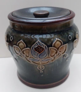 Doulton Ware Tobacco Jar by Alice Lacy. Mismatched Lid - Picture 1 of 10