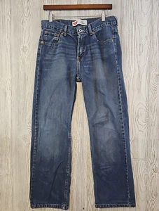 Levi's 550 Relaxed Jeans Boys 18 (Actual 32x28) Medium Wash Straight Leg Denim - Picture 1 of 11