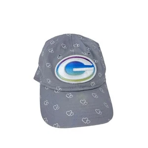 New Era 9Twenty Green Bay Packers Baseball Cap Heart Print Gray Womens One Size - Picture 1 of 7