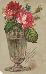 TRADE CARD - 3¼" x5¼" - Still Life - G. Hoag - Dealer in Goods, Toys, Tinware - Picture 1 of 2