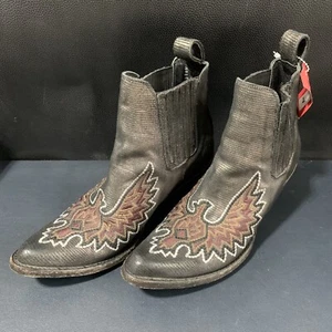 Old Gringo Embroidered Eagle Silver Short Pull On Boots Women’s Size 7B. - Picture 1 of 11