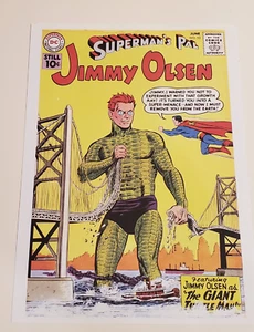 Mini póster de DC COMICS CUBIERTA DE CÓMIC SUPERMAN'S PAL JIMMY OLSEN #53 10,25"X14" - Imagen 1 de 2