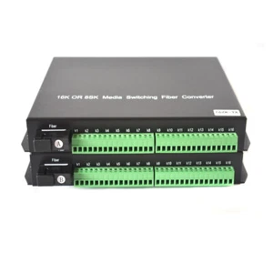 16 Contact Closure over Fiber optic Converter for Remote Control Door Open Close - Picture 1 of 6