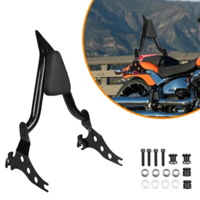 Detachable Sissy Bar Passenger Backrest w/ Pad Fit For Harley Fat Boy Breakout Foto 1 de 4