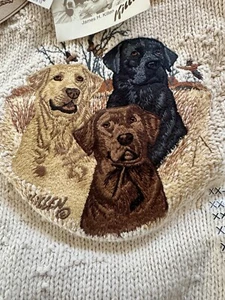 Nuevo de Lote Antiguo Suéter James Killen Shenandoah XXL Bordado Labrador Retrievers Nuevo con Etiquetas 2XL - Imagen 1 de 11