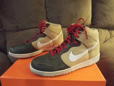Nike Dunk высоты, 2012, Джерси золото / белый / игуана, 317982 704, размер 9 сладкий РЕДКАЯ - Изображение 1 из 4