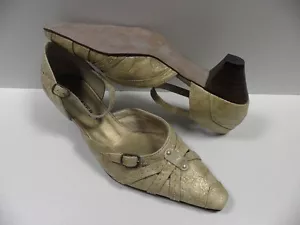 Chaussures J METAYER blake jaune FEMME taille 37 escarpins doré shoes woman NEUF - Imagen 1 de 9