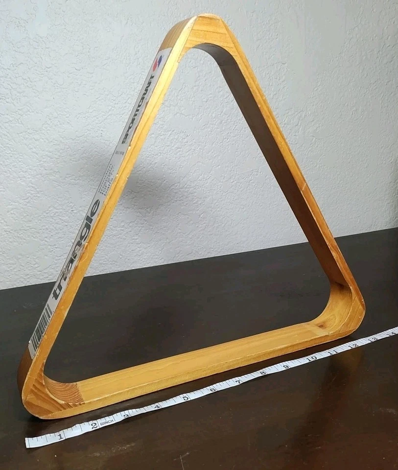 Triángulo de madera Sportcraft para bolas de billar de 2 1/4" toda madera Foto 1 de 3