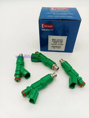 Inyectores de combustible DENSO 4 piezas 23250-21020 para Toyota Prius Echo Scion XA XB 1,5 L-L4 Foto 1 de 4