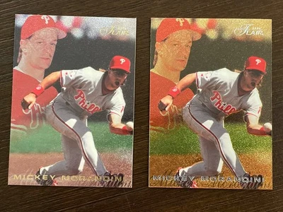 Mickey Morandini Baseball Card Lot - 1996 Flair Base & Gold Parallel #336 - Image 1 of 4