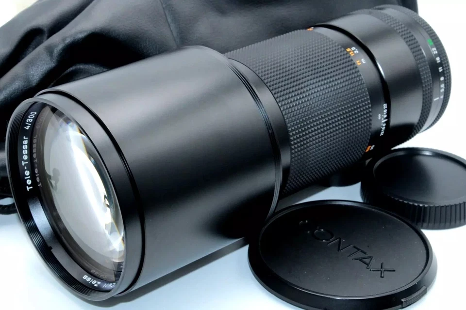 Near Mint Contax Carl Zeiss Tele Tessar 300mm f/4 Telephoto Lens MMJ from Japan - Image 1 of 4