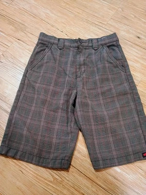 Pantalones Cortos Tony Hawk Niño Talla 14 Rojo Cuadros Informales Rayón Foto 1 de 4