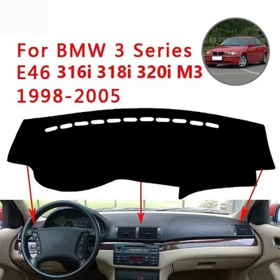 For BMW 3 Series 1998-05 leather Dashboard Cover Dashmat Dash Anti-Glare Mat Pad Foto 1 de 4