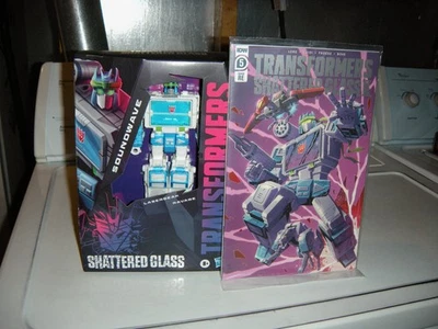 Transformers Shattered Glass Soundwave con cómic exclusivo Nuevo Foto 1 de 4
