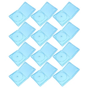 12 Pcs CD-Hülle Reisen CD-DVD-Aufbewahrungshülle CD-Hüllen Aus Kunststoff - Afbeelding 1 van 12