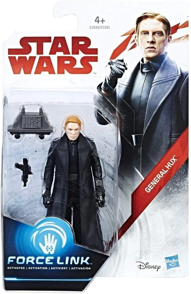 General Hux Disney Star Wars E8 3.75" Force Link Action Figure Hasbro Boxed